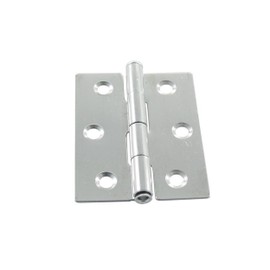Stainless Steel Hinge 50 x 60 x 0.8 mm, Hinge, Foldable, A2, V2A, Niro, Nirosta, Pack of 4