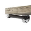 Rustic State Set of 4 Pipe Decor Industrial Shelf Brackets