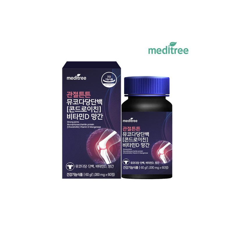 Meditree Mucopolysaccharide Chondroitin 1200 Vitamin D Manganese 1 Box /