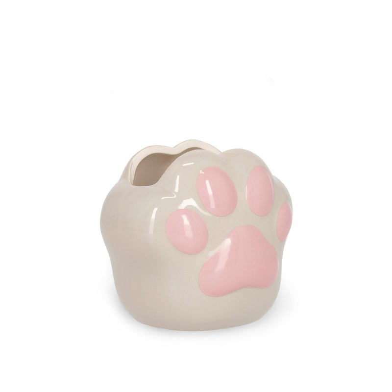 LEGAMI - Handpainted Ceramic Desk Friends Kitty Paw Pen Holder