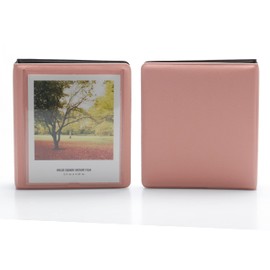 EKEDAC 33 Pockets Polaroid Picture Album, Holder, Book, Accessories - 3.5 x 4.25 in, PVC Material, Water Resistant (Pink, 1)