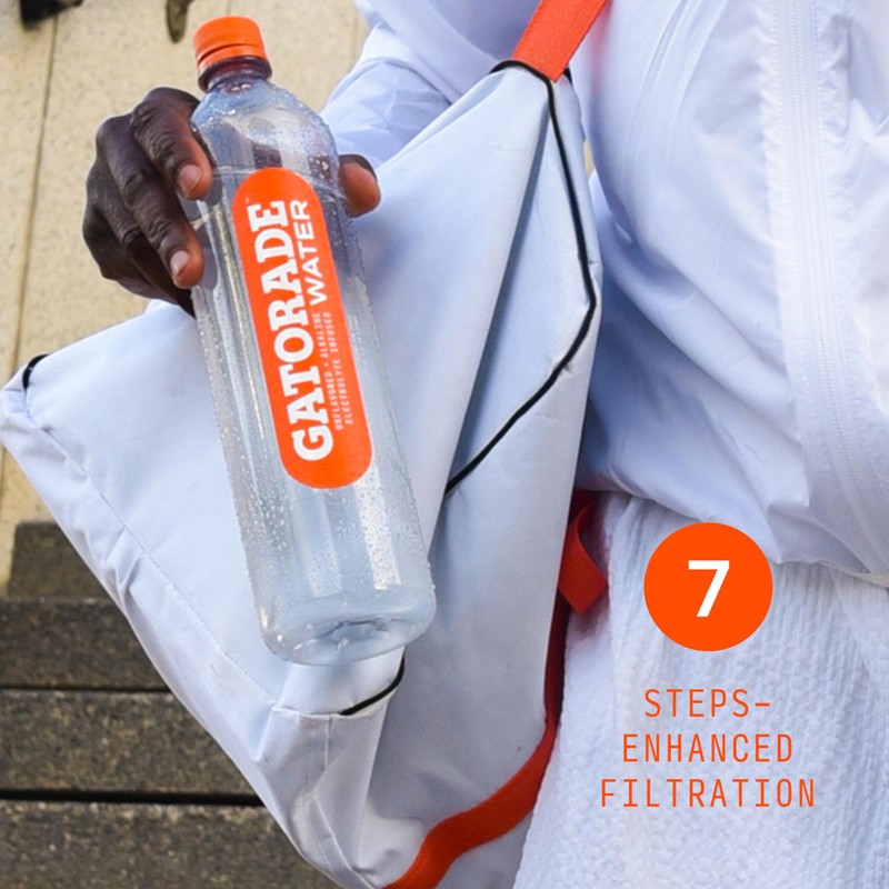 Gatorade Water, 20 fl oz Bottle, Unflavored, Alkaline, Electrolyte Infused