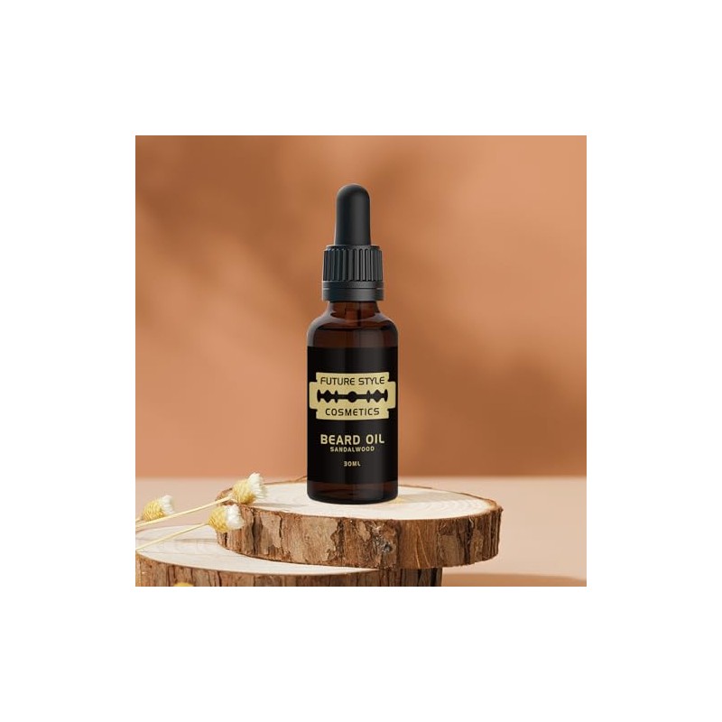 Future Style Cosmetics Sandalwood Beard Oil, 30ml