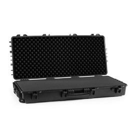 BluBox Extra Large Waterproof Hardside Case, 44x18.3x7 Inches, Includes Foam Insert