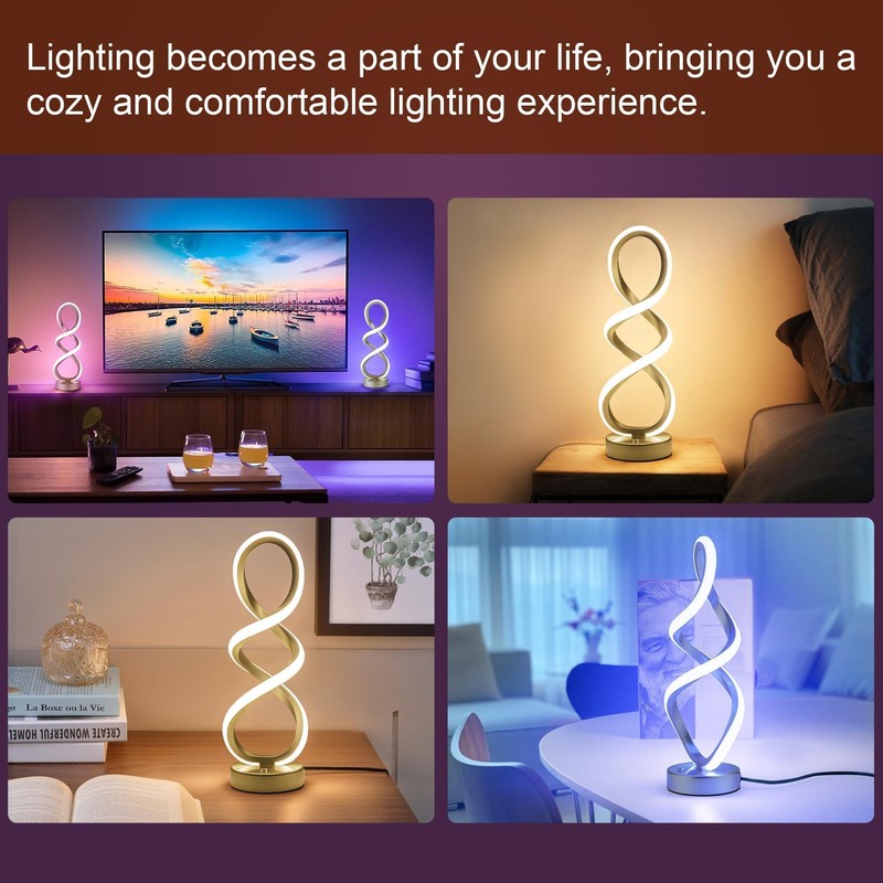 Modern Adebime RGB Table Lamp with 10 Light Modes -