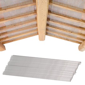 QoTang 200 PCS Insulation Support Wire 16 Inch Stainless Steel Insulation Holder Wire Metal Insulated Support Rods for Attic Insulation Ceiling Insulation, Silver