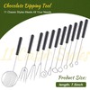 Yoande 17 Pieces Candy Dipping Tools Set Culinary Decorating Spoons