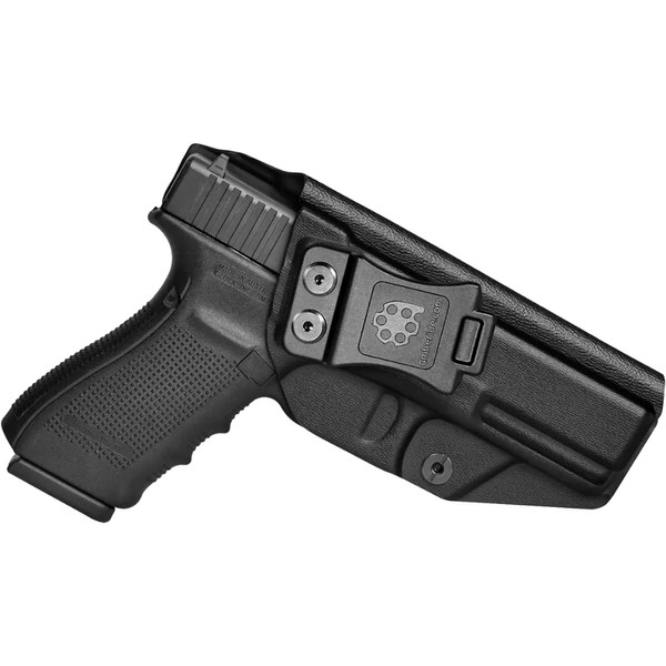 Amberide IWB KYDEX Holster Fit Glock 20/21 Gen(3-4) & Glock 22 Gen5 Pistol | Inside Waistband | Adjustable Cant | US KYDEX Made (Right Hand Draw (IWB), Black)