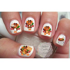 Thanksgiving #3 Turkey Nail Art Decals