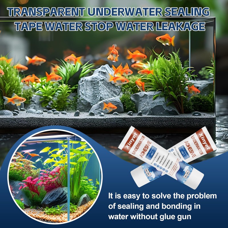 Xinyet 120ml Aquarium Silicone Sealant Clear, Underwater Sealant, Strong Adhesion