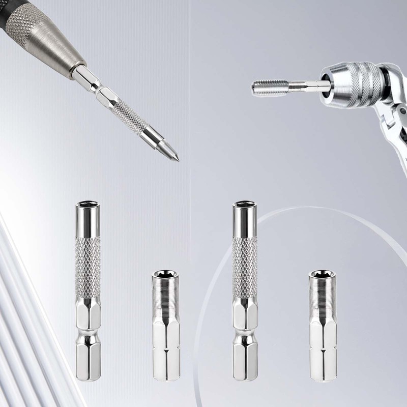 4 Pcs 1/4 to 4mm Drill Bit Adapter, 2 Pieces