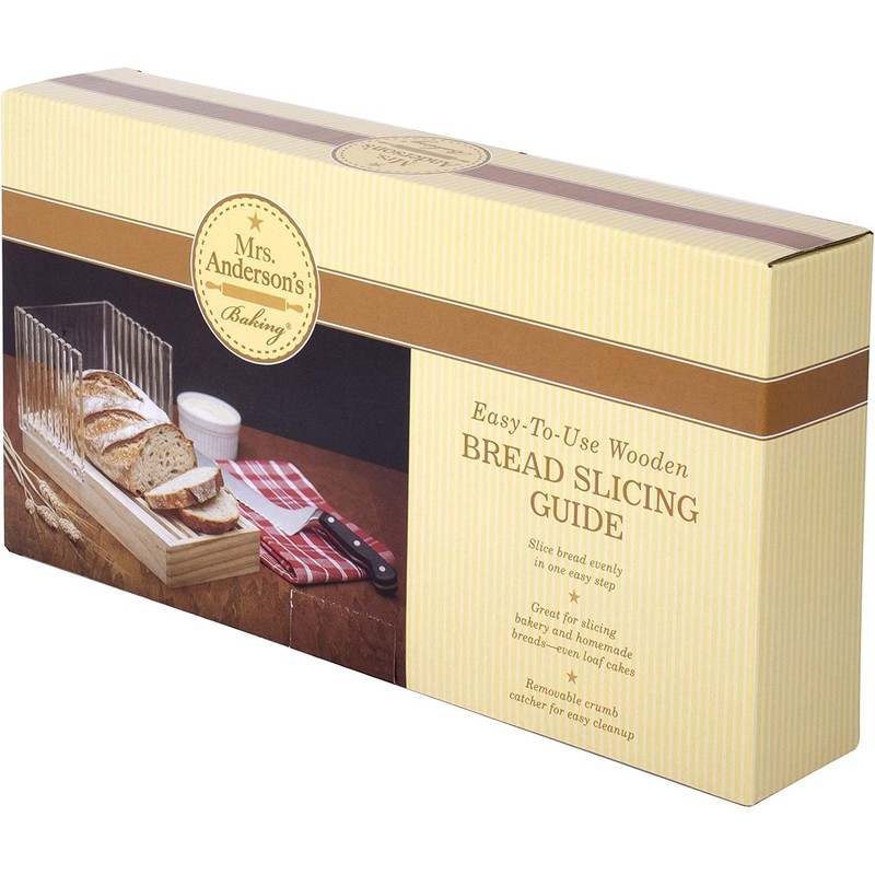 Mrs. Anderson's Baking Bread Cutter Slicing Guide with Crumb Catcher,