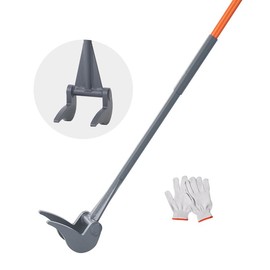 VEVOR Pallet Buster, 50'' Carbon Steel Handle Pallet Breaker, 2000 lbs Weight Capacity, Heavy Duty Deck Board Removal Tool, Deck Wrecker with Non-Slip Grip for Efficient and Effortless Board Removal - Handle Length: 54 inch