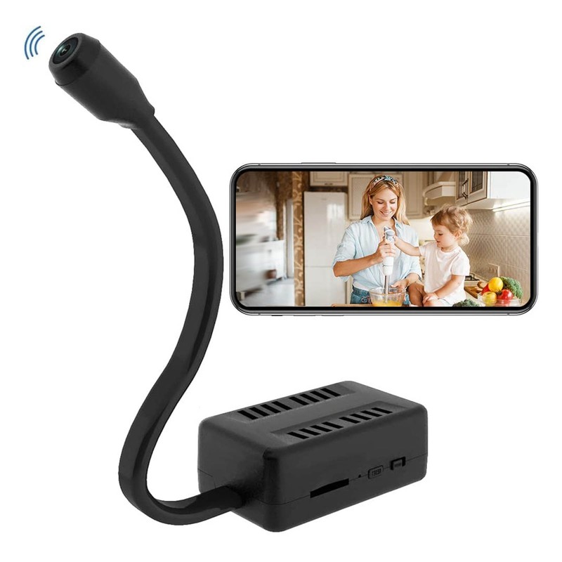 Mini WiFi Camera HD 1080P Flexible Lens Cable 2 Way