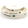 OMISS - Happy Birthday Ribbon with Balloons - Cotton Twill