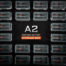 ACEBEAM A2 Portable Battery Storage Box, Battery Charger, Battery Storage Organizer, Battery Box, Battery Storage Case