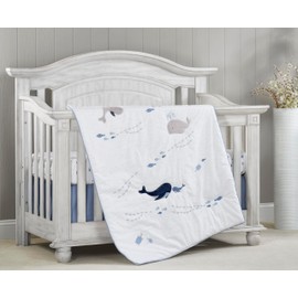 Oxford Baby Whale of a Time 3 Pc Baby Crib Nursery Bedding
