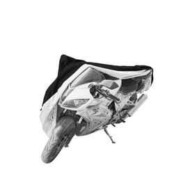 ZONADAH 265x105x125cm Motorcycle Cover Motorcycle Hood Waterproof Protector Durable Motorbike Rain Cover All Season for Outdoor Scooter Motorcycle Boat