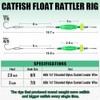 Catfish-Rig-for-Bank-Fishing-Catfishing-Tackle-Floats-with-Rattler-Santee Cooper Rig Equipment(Green-3 inch)