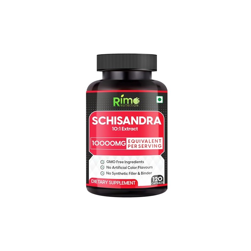 Rimo Nutrition Schisandra Supplement - Standardized to Schisandrins, Pure Schisandra