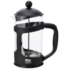 NERTHUS French Press French Press 800 ml, PP, Borosilicate Glass and SS, Black
