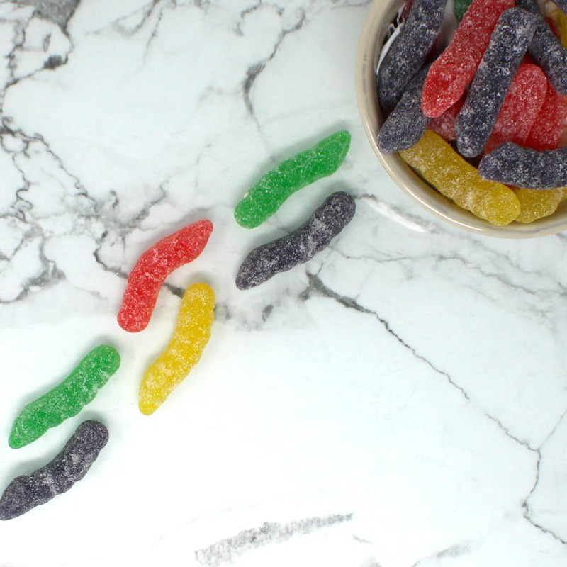 Sour Gummy Worms - Sour Worms - Assorted Gummy Candy