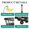 2-Tier Fruit Basket Bowl Stackable Vegetable Storage with Banana Tree