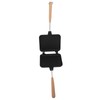 Double Sided Frying Pan Aluminum Solid Wood Anti Stick Stovetop