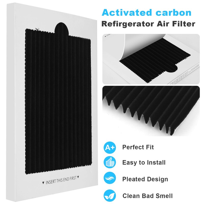StLiSuYmx 6-Pack Premium Refrigerator Air Filter Replacement, Carbon Activated Filter