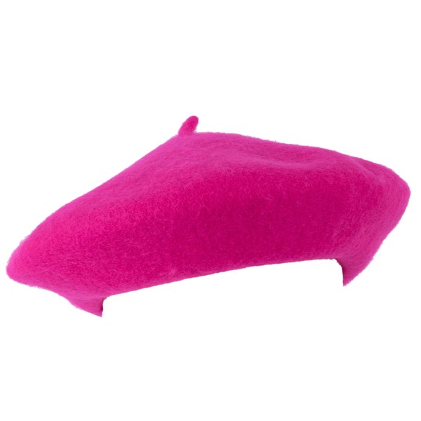 ZAKIRA Wool French Beret for Men and Women in Plain