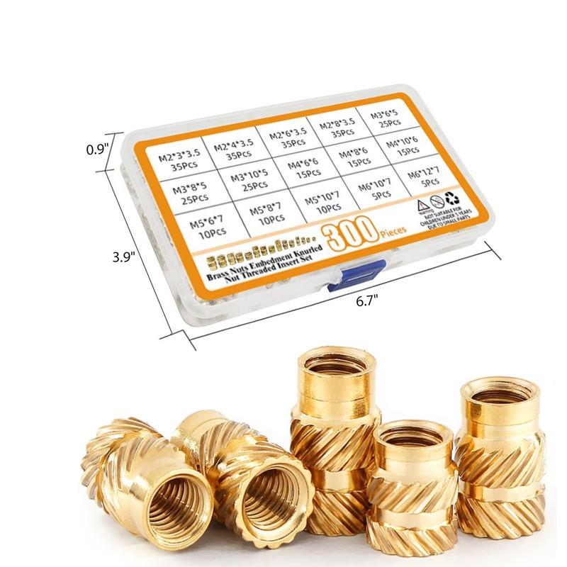 Threaded Inserts M2 + M3 + M4 + M5 +