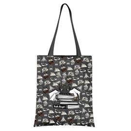 Book Dragon Tote Bag Bookworm Gift Fantasy Bookish Empyrean Series Gifts For Readers (Book Dragon tote CA)