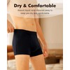 Battewa Cotton Incontinence Underwear for Men Front Absorbent Protective Boxer