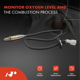 A-Premium - Sensor de oxígeno O2 compatible con Nissan Frontier 1998-2004, Xterra 2000-2004, L4 2.4L, aguas abajo