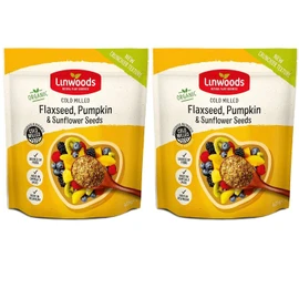 LINWOODS Organic Milled Flaxseed Sunflower & Pumpkin 425g (Pack of 2)