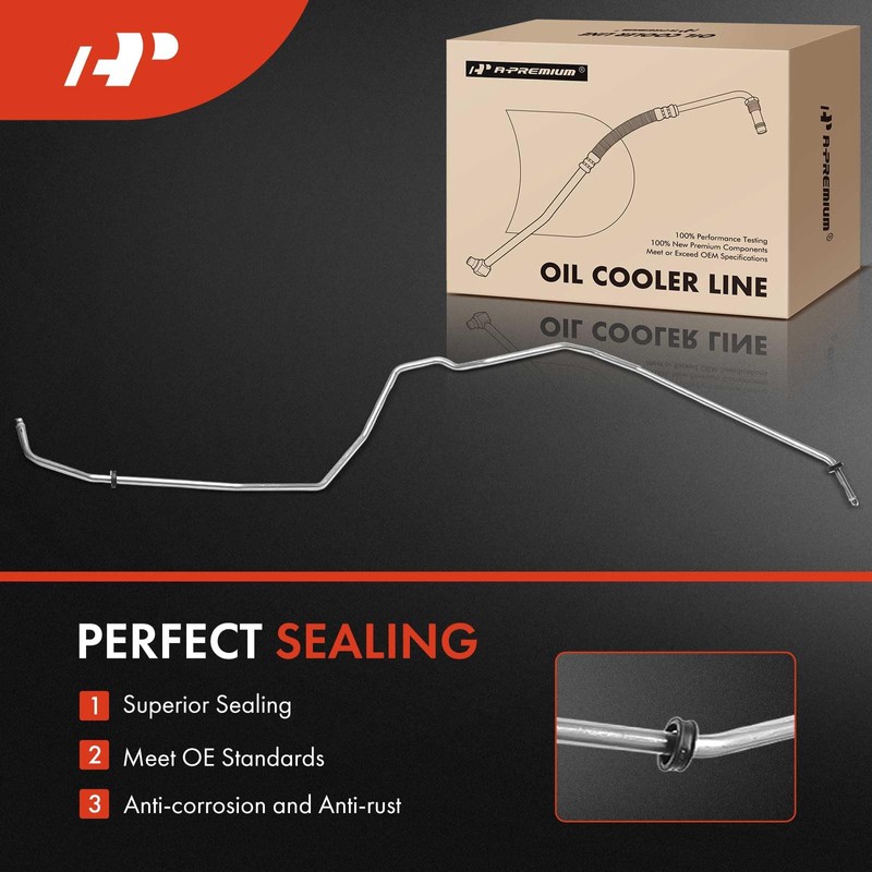 A-Premium Automatic Transmission Oil Cooler Line Hose Assembly Compatible with