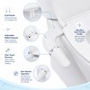 Ultra-Slim Bidet Attachment for Toilet Seats – Non-Electric Dual Nozzle