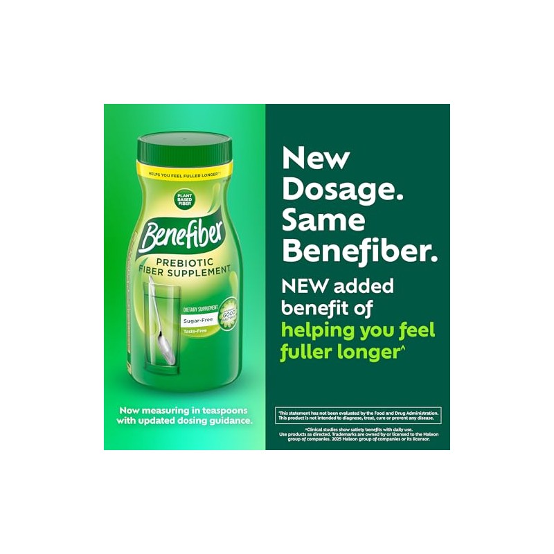 Benefiber | Suplemento de Fibra Prebiótica en Polvo, 500 g