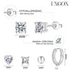 EXGOX Sterling Silver Stud Earrings,925 Silver Earrings for Women Girls