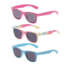 Axvxby 3 Pairs Children's Sunglasses, UV 400 Protection, Children's Sunglasses for Boys and Girls, 2-12 Years, Summer Cute Sunglasses for Party, Beach, Travel