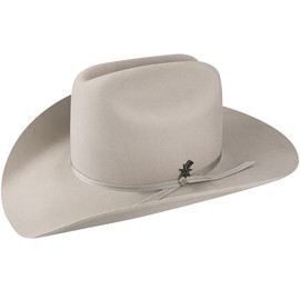 Bailey Western Men's Stampede, Silver Belly, 7 1/4