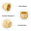 PATIKIL 3/8" Brass Flare Cap, 4pcs 5/8-18UNF Female Thread SAE