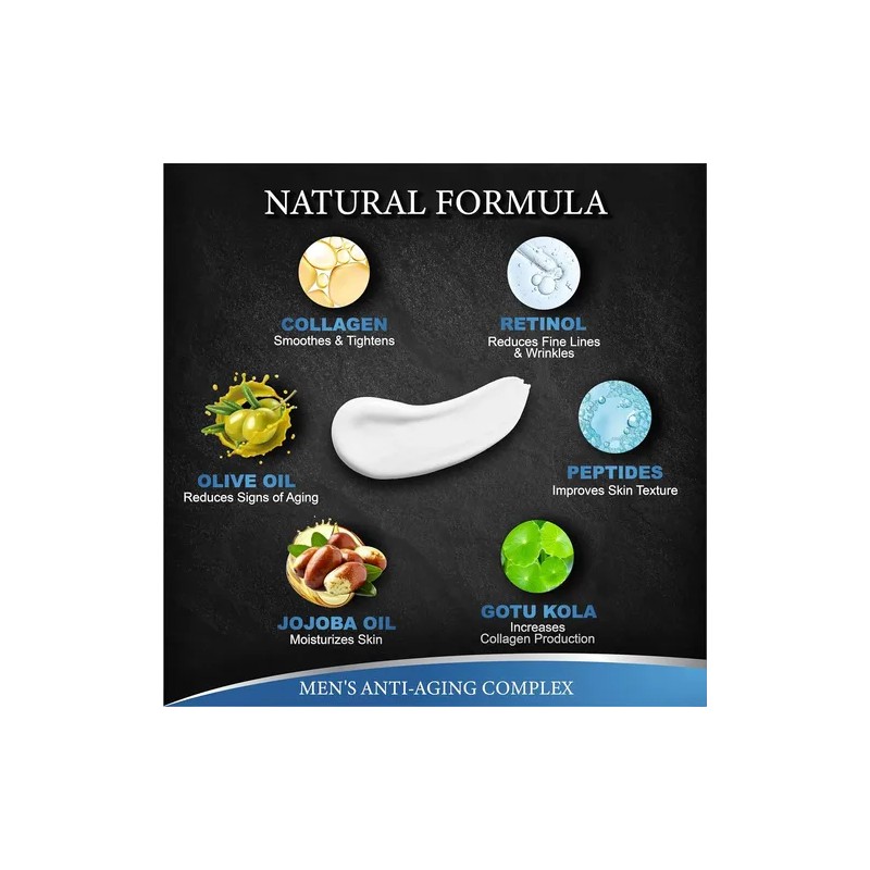 Crema Facial Antienvejecimiento Y Antiarrugas Para Hombres