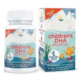 Omega 3 Dha Para Niños 250mg 120 Caps Memoria Concentracion