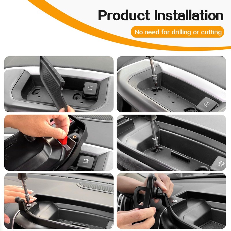 Hoolcar for Ram Dash Phone Holder Dashboard Cellphone Phone Mount