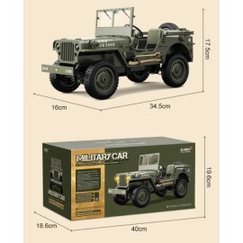 Alvantor 1/10 RC Rock Crawler 4x4 Truck RTR Off-Road Remote Control Car Metal Chassis LED