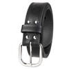 Dickies Men's 3 Row Stitch Heavyweight Leather Belt, Black, Medium