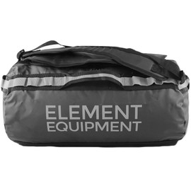 Element Equipment Trailhead Duffel Bag Shoulder Straps Waterproof Black/Grey Small
