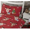 Rapport Home Rudolph & Friends Duvet Cover Set, Polycotton, Red,2