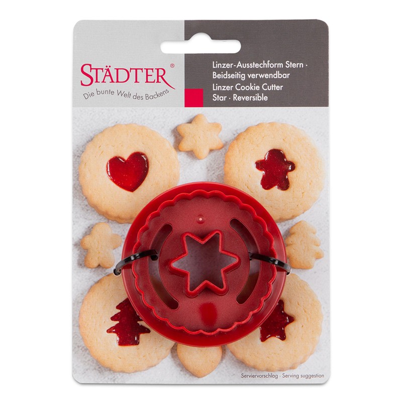 Städter 954121 Spitzbub Star Linzer Cookie Cutter Plastic